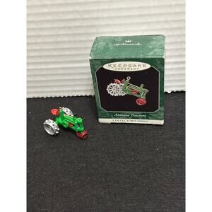 1998 HALLMARK KEEPSAKE ORNAMENT Mini Antique Tractor with box #2